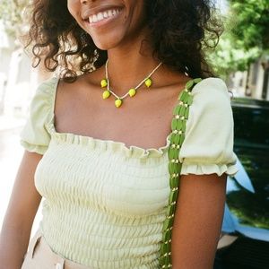 Lisa Says Gah Jewelry - NINFA HANDMADE Glass Lemon Necklace Lisa Says Gah Jewelry - NINFA HANDMADE Glass Lemon Necklace